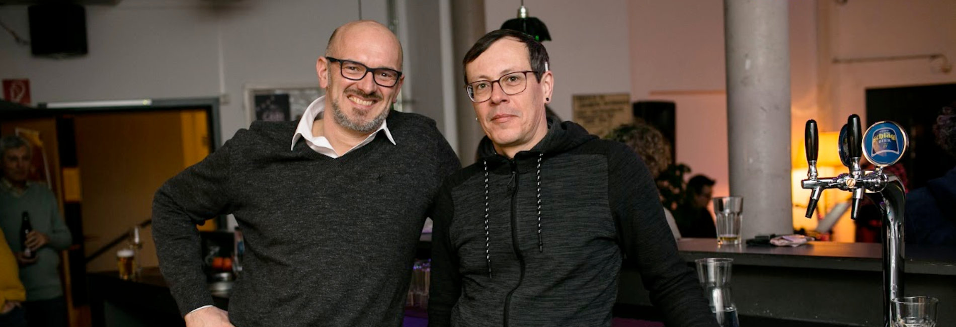 Die Jazzgruppe des OKH Vöcklabruck (v.l.n.r.: Gerold Stetina und Dieter Danzer)